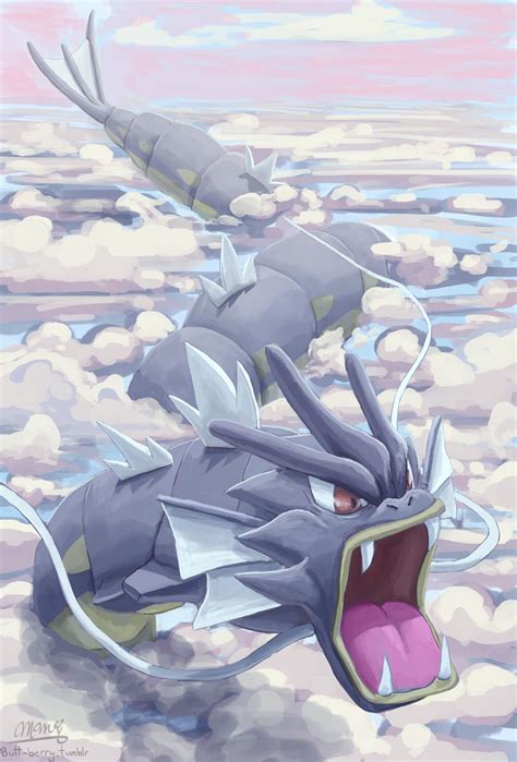 gyarados flying in anime